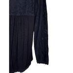 Ivy Jane Women Top Tunic Baby Doll Floral Lace Long Sleeve Ruffles Black XS Photo 6