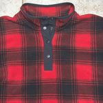 Duluth Red Plaid Fleece Pullover Size Large Photo 3