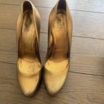 Gucci ITALY Gunmetal Copper Gold platform shimmer classic pumps 6B Serial 171372 Photo 9