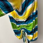 Ruby Rd  Stripe Geometric long Sleeve Adjustable Ruching Side seam multicolor 1X Photo 4