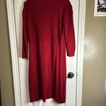 East 5th NWT  Sweater Dress Cotton Blend Classic Red Size X-Large Photo 4