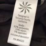 Athleta Topanga Shirt Dress Black Ruched Cap Sleeve V-Neck Stretch Size XS Photo 7