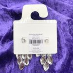 Banana Republic  Silver Leaf Cluster Earrings Statement Polished Modern Glam Luxe Photo 2