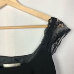 Evan Picone Black Sheath Lace Cap Sleeve Knee Length Dress 10 Photo 3