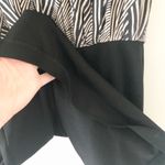 Amanda Uprichard Silk Top Aline Dress in Black and Tan Abstract Print - P/XS Photo 5