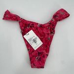 Faithfull the Brand Andez Bikini Bottoms Size Small El Limon Pink Floral Cheeky Photo 4