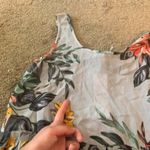 Patrons of Peace NEW NWT Gray Coral Tropical Hawaiian Floral Peplum Crop Top XS Photo 7