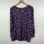 Woman Within Floral Tunic Top Size 22/24 Stretch Comfort Modest Feminine Cotton Photo 2