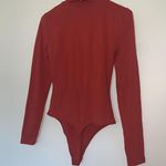 Aritzia Women’s Medium BABATON Varo Contour Cutout Burnt Orange Long Sleeve Bodysuit Photo 3