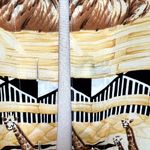 ESCADA VTG Vintage Margaretha Ley Silk Safari Animal Button Blouse 6 Photo 3