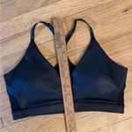 MPG Sportswear Black Faux Leather Sports Bra & Leggings Set Photo 13