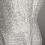 J.Crew sheath dress in textured tweed with contrast fringe trim ivory size 12 Photo 8