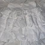 rose velvet skirt White Size M Photo 0