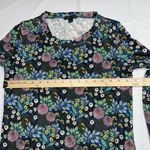 J.Crew Abigail Borg for  Top Womens XS Forest Green‎ Floral Prairie Shirt Photo 2