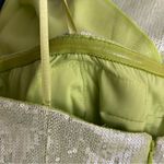 Cache Bright Green Sequin Chiffon Strapless High-Low Maxi/Mini Dress Size 4 Lime Photo 10