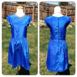 Electric Blue Skater Dress NWOT Photo 1