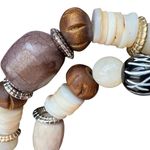 Chico's Earthy Tones Beaded Bracelet Set Photo 2