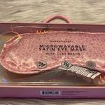🆕 Luxe + Willow Microwavable Satin Eye Mask with Clay Beads Pink Photo 0