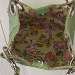 Amanda Smith Small Leather Top Handle Grommet Tote Bag Vintage Mod Apple Green Photo 8