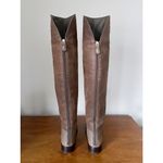 Tory Burch • Simone Over-the-Knee Boots leather Weathered Brown taupe grey Photo 10
