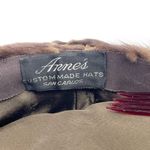 Vintage 1950s Anne’s San Carlos Mink Fur Pillbox Hat Brown Bow Detail Classic Photo 13