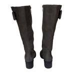 Paul Green GRAY LIGHTLY DISTRESSED "KENDRA" LEATHER BLOCK HEEL BOOTS 5.5US 3UK Photo 4