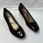 Fs / Ny Womens Brown Suede Cap Toe Wedge Shoes Size 9.5 Made In Spain Photo 1