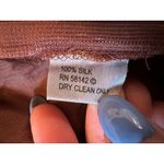 Muse 100% Silk Brown Fairy Mini Dress Size 10 Photo 3