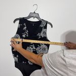 White House | Black Market floral covered button mesh bodysuit Photo 10