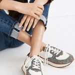 Madewell  brown White Speckled kick off runner sneaker trainers size US 8.5 Photo 0
