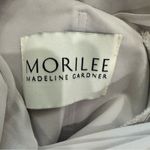 Mori Lee  by Madeline Gardner Gray Chiffon Dress US 8 Bridesmaid Cocktail Photo 6