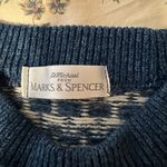 Mark & Spencer Vintage Oversized Wool Blend Ski Sweater Photo 1