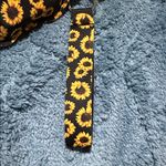 Handmade Yellow Sunflower Keychain Set with Yellow Pom Pom Photo 6