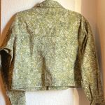 Wild Fable Green Floral Print Cropped Canvas Jacket Photo 2