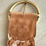 Fossil Vintage  Oversized Woven Metallic Leather Statement Belt Big Buckle Size S Photo 5