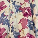 JM Collection  100% Linen Women’s Floral Button Down Size 16 Photo 1