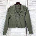 Wonderly  Curvy Embroidered Back Twill Army Jacket Green 12W Photo 9