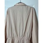 Fashion to figure Beige Utility Tie Front Cotton Long Sleeve Romper Size 1X Photo 10