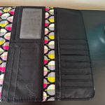 Vera Bradley EUC  Black Pink Green Wallet Purse Clutch Floral Print Photo 6