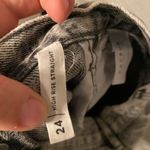 PacSun  high rise‎ straight size 24 gray acid wash jeans Photo 2