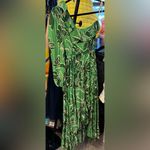 Farm Rio Anthropologie Printed One-Shoulder Ruffle Dress green - XS Petite $260 Photo 6