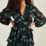 Altar'd State  Maisley Ruffle Floral Mini Dress Size XS NWT Photo 0