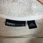 Swiss Tech Tan Zip Up Long Sleeve Fleece Lined Jacket L Brown Size L Photo 2