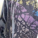 Bildergeist Funky All Over Print Sweater Shrug Open Front Cardigan Sz M Stretch Size M Photo 1