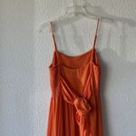 Lush Clothing Lush Women's Maxi Dress Tie Back Size Small Orange Adjustable Straps Tiered Boho Photo 6