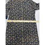 April Cornell For Cornell Trading Black Floral Midi Dress Size Large Vtg Kaftan Photo 6