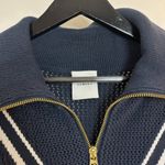 Varley Savannah Half Zip Knit Sweater in Navy Size Medium Photo 2