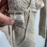 Soft Surroundings Go Lively brown cream Hooded Cardigan L open front wrap around Photo 15