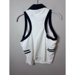 Splits59  Austin Airweight Crop Polo Top Women's Size L White Navy Athleisure NWT Photo 3