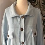 Light Blue Button Photo 3